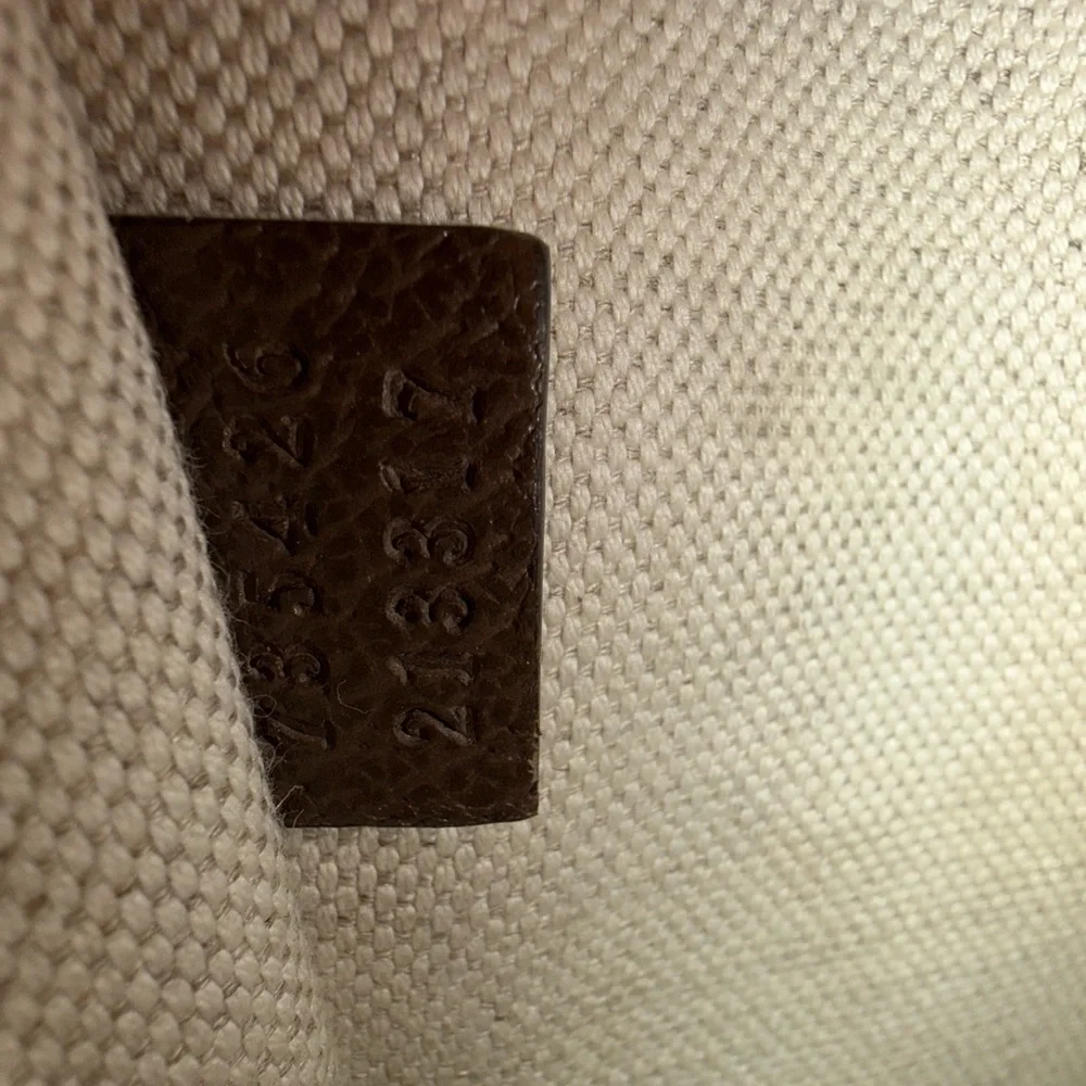 Gucci Tan and Brown Monogram Shoulder Bag••AUTHENTIC **